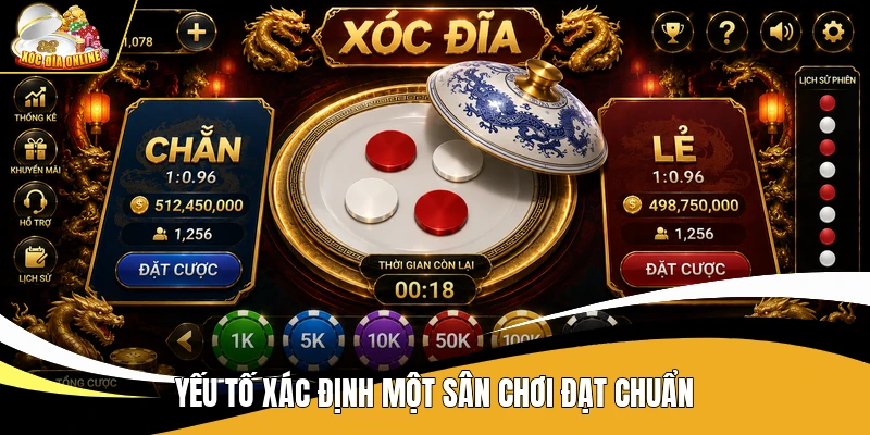 Yếu tố xác định một sân chơi Xóc Đĩa đạt chuẩn